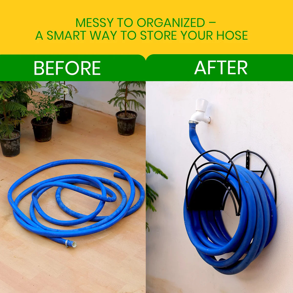Urban Plant Wall Mount Garden Hose Hanger