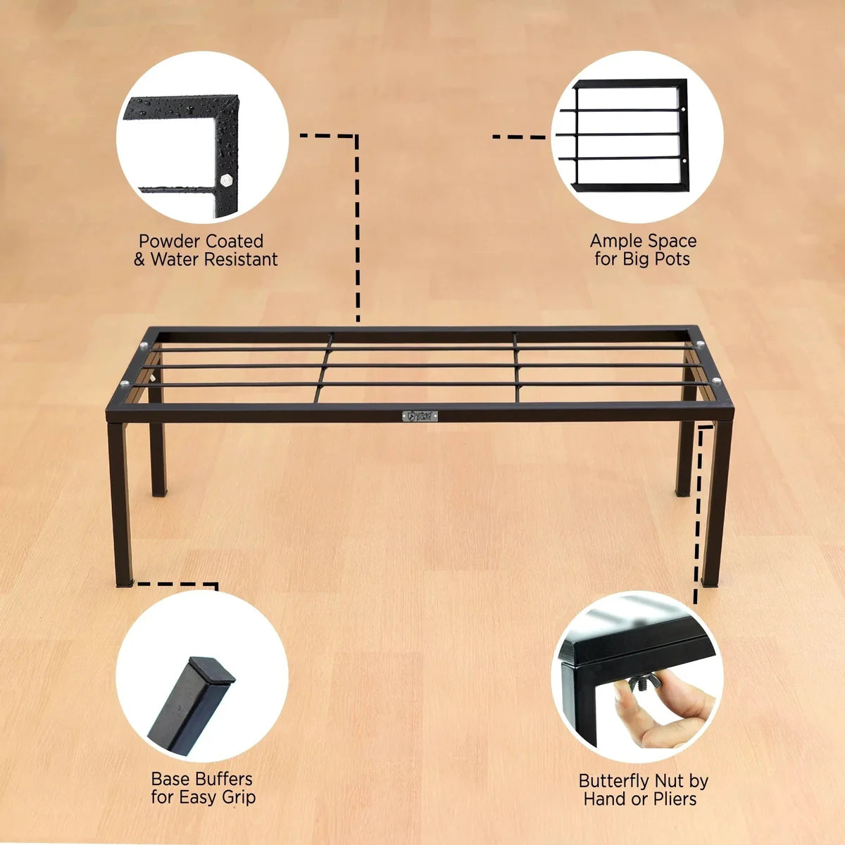Urban Plant Apollo Metal Plant Stand for Garden