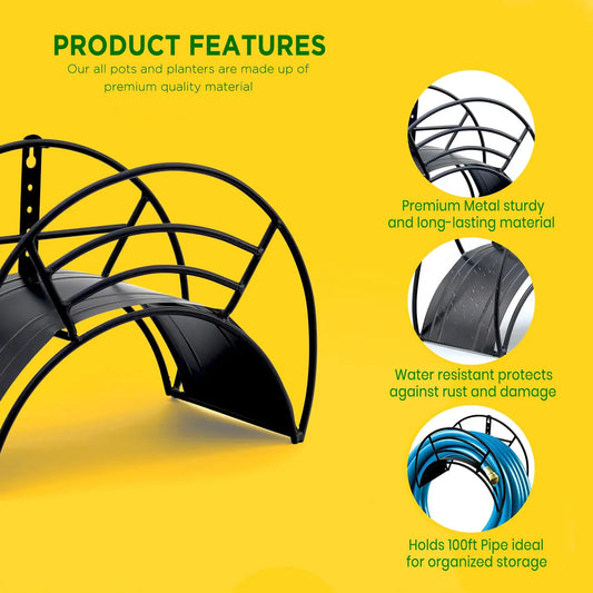 Urban Plant Wall Mount Garden Hose Hanger